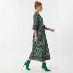 Paisley Shirt Collar Midi Dress - Image 4
