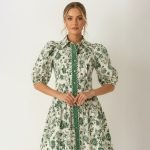 Floral Button Down Midi Dress - Image 3