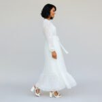 White Embroidered Maxi Dress - Image 5