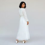 White Embroidered Maxi Dress - Image 7