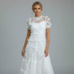 White Ruffle Layered Tulle Dress - Image 6