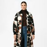 Geometric Print Longline Puffer Coat - Image 3