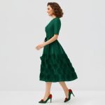 Green Rosette Midi Dress - Image 5