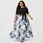 Elegant Floral Print Maxi Dress - Image 2