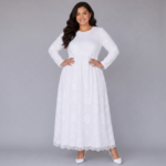 Malia White Embroidered Maxi Dress - Image 4