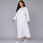 Malia White Embroidered Maxi Dress - Image 6