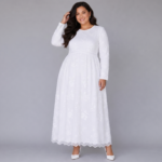 Malia White Embroidered Maxi Dress - Image 2