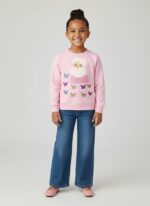 Kids Pink Santa Butterfly Christmas Sweater (Copy) - Image 3