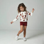 Elf Print Christmas Sweater