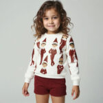 Elf Print Christmas Sweater - Image 3