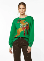 Reindeer Wreath Christmas Sweater (Copy) - Image 2