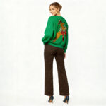 Reindeer Wreath Christmas Sweater - Image 3
