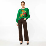 Reindeer Wreath Christmas Sweater - Image 2
