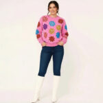 Pink Gift Bow Christmas Sweater - Image 2