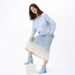 Light Blue Fair Isle Knit Sweater - Image 5