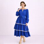 Camie Black Midi Dress - Image 5