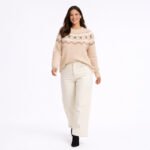 Cream Fair Isle Knit Sweater - Image 2