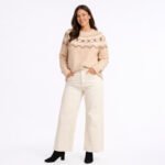 Cream Fair Isle Knit Sweater