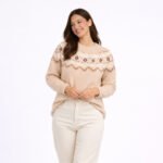 Cream Fair Isle Knit Sweater - Image 5
