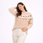 Cream Fair Isle Knit Sweater - Image 6