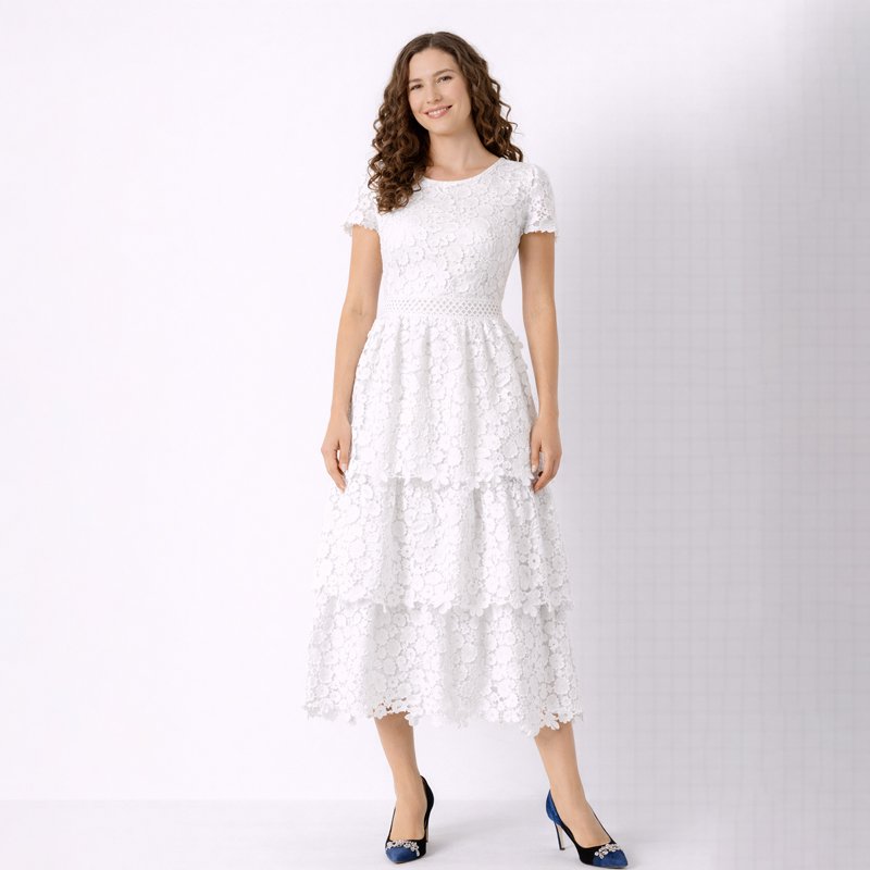 Jasmine-White-Lace-Maxi Jasmine White Lace Maxi - Image 1