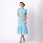 Lara Lace Blue Dress - Image 2