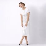 Mareila White Midi Dress - Image 5
