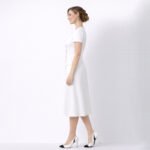 Mareila White Midi Dress - Image 8