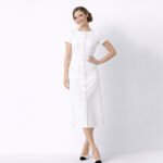 Mareila White Midi Dress - Image 3