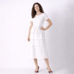 Navar Bow Midi Dress - Image 2