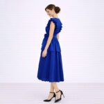 Zara Blue Midi Dress - Image 3