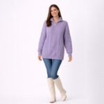 Cozy Half-Zip Cable Knit Sweater