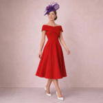Scarlet Grace Off-Shoulder Midi Dress - Image 3