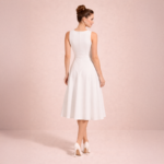Adela White Midi Dress - Image 6