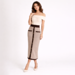 Beige Midi Skirt - Image 3