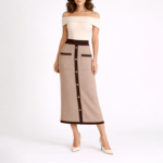 Beige Midi Skirt - Image 4