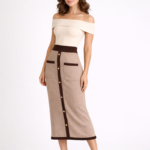 Beige Midi Skirt - Image 5