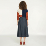 Blue Denim A-Line Skirt - Image 3
