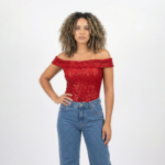 Blue Rhinestone Denim Jeans - Image 5