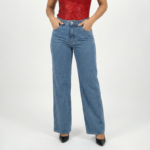 Blue Rhinestone Denim Jeans - Image 4