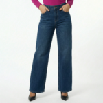 Blue Wide Leg Denim Jeans - Image 4
