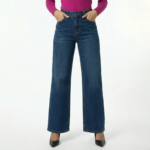 Blue Wide Leg Denim Jeans - Image 5