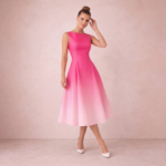 Blush Bloom Sleeveless Midi Dress - Image 3