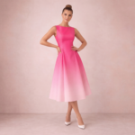 Blush Bloom Sleeveless Midi Dress - Image 4