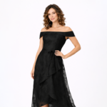 Elegant Black Off The Shoulder Dress - Image 5