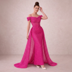 Elegant in Emerald Green Gown - Image 7