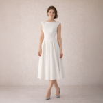 Felicia White Midi Dress