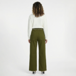 Olive Green Wide Leg Jeans - Image 3