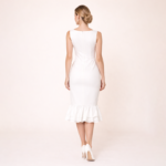 Samirah White Midi Dress - Image 5