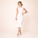 Samirah White Midi Dress - Image 2